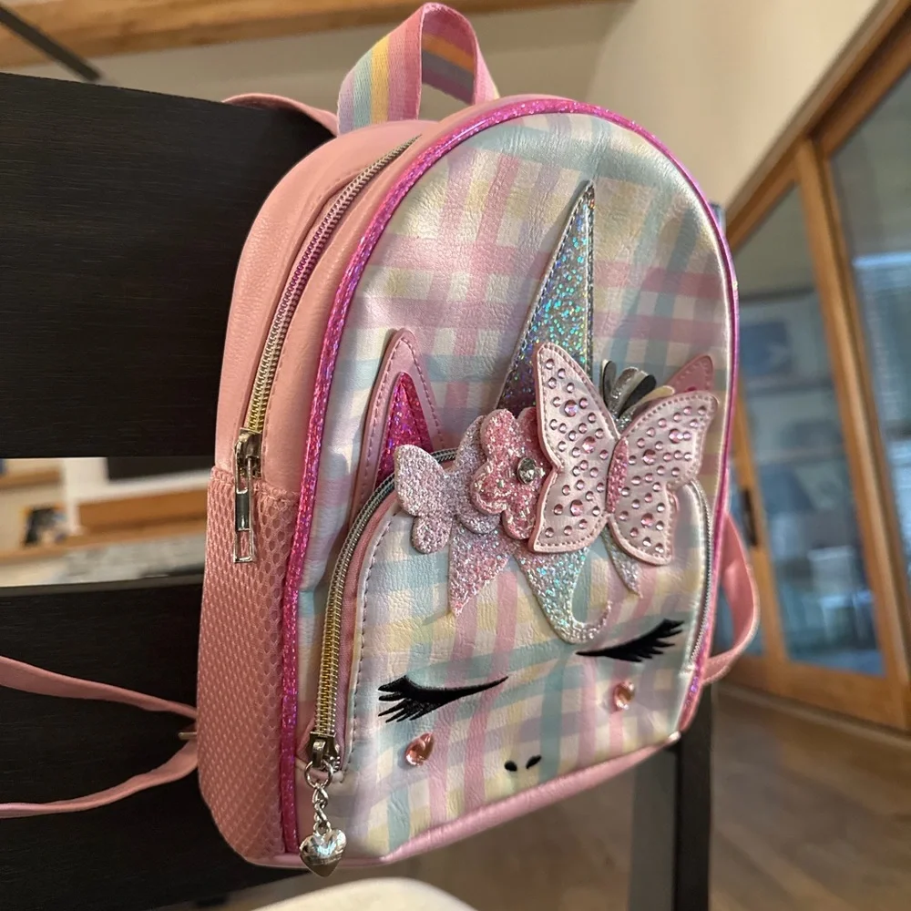 Unicorn Girls Pink Backpack